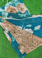 Load image into Gallery viewer, Latest Premium Digital Print Floral Georgette Saree with Blouse