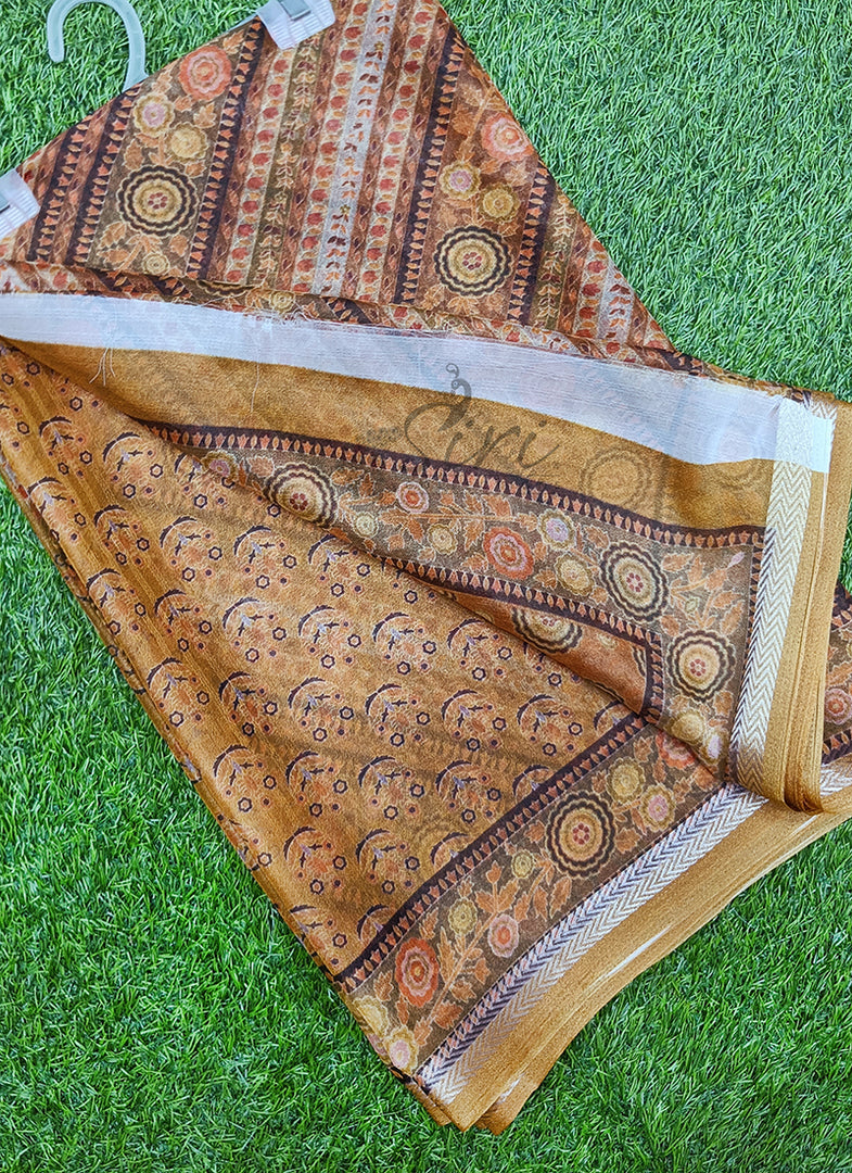 Latest Premium Digital Print Floral Georgette Saree with Blouse