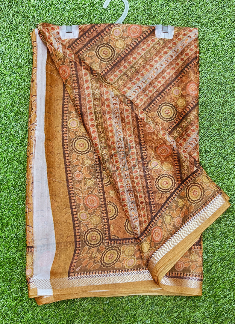 Latest Premium Digital Print Floral Georgette Saree with Blouse