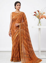 Load image into Gallery viewer, Latest Premium Digital Print Floral Georgette Saree with Blouse