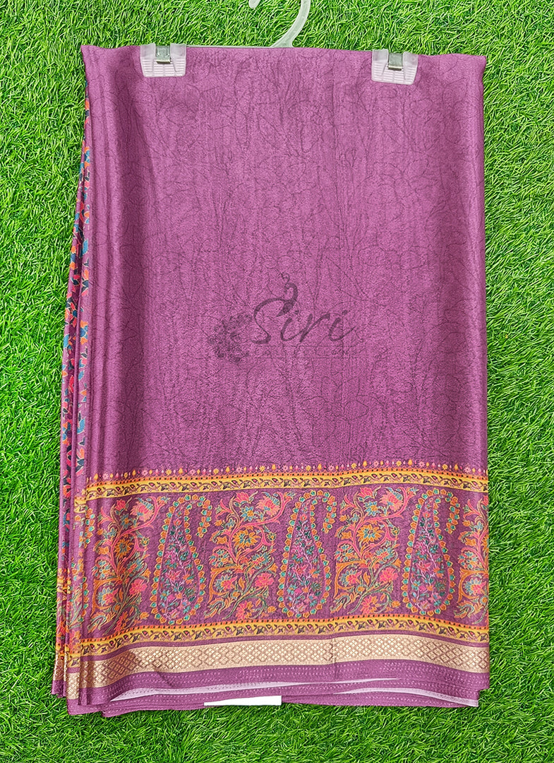 Siri Collections Premium Digital Print Georgette Saree with Blouse