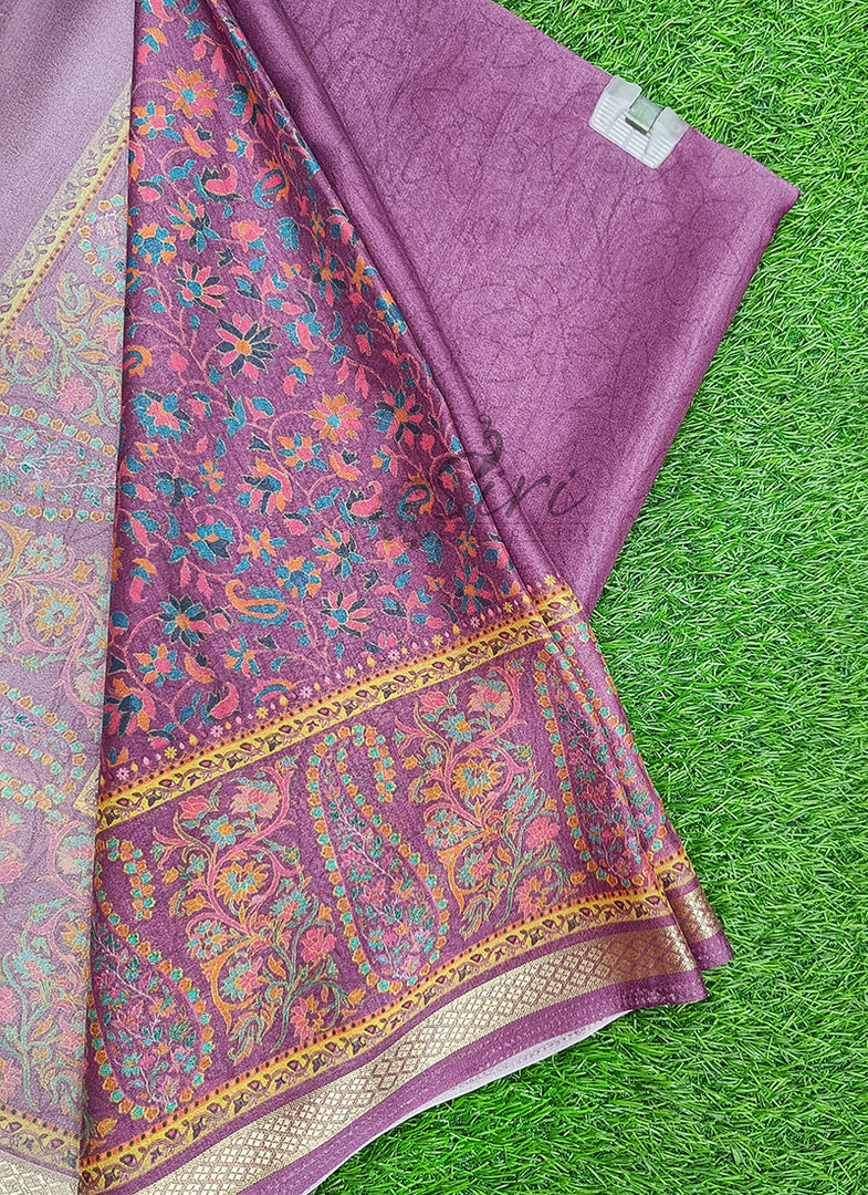 Siri Collections Premium Digital Print Georgette Saree with Blouse