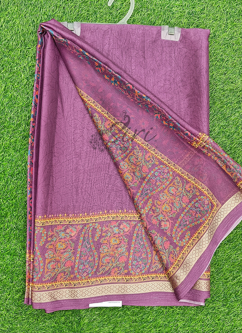 Siri Collections Premium Digital Print Georgette Saree with Blouse