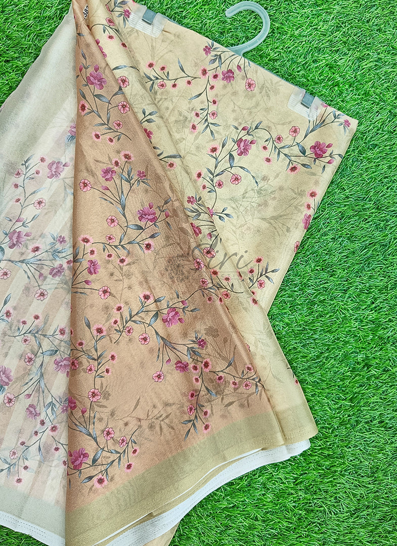 Latest Beautiful Digital Print Crepe Georgette Saree