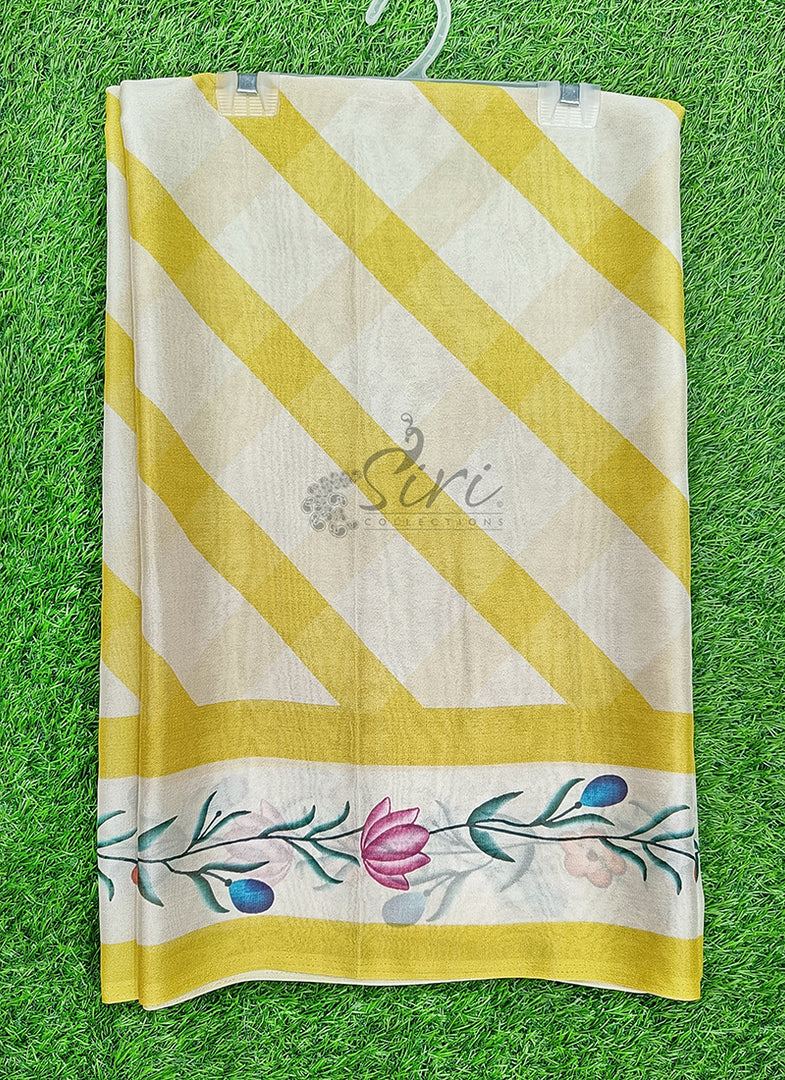 Latest Beautiful Digital Print Crepe Georgette Saree