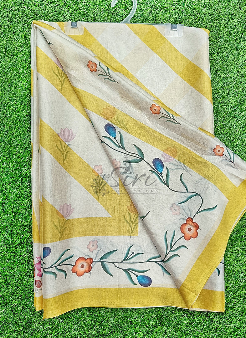 Latest Beautiful Digital Print Crepe Georgette Saree