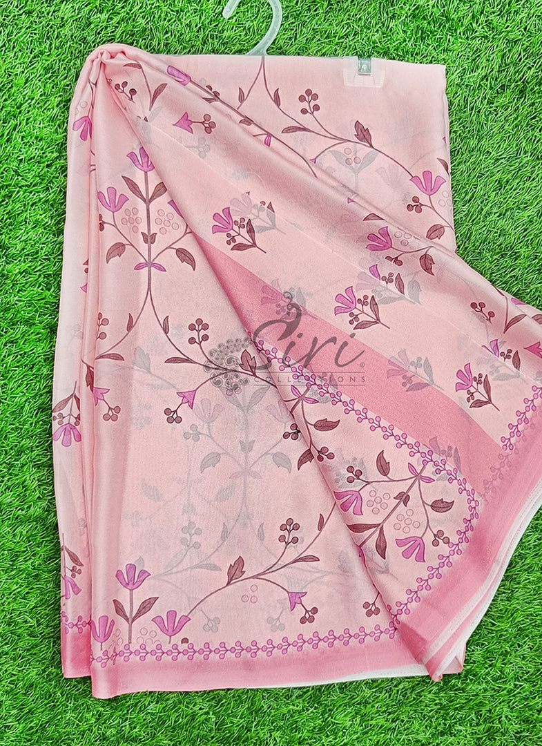 Latest Beautiful Digital Print Crepe Georgette Saree