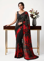 Load image into Gallery viewer, Trendy Beautiful Digital Print Georgette Saree