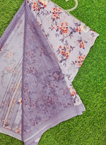 Load image into Gallery viewer, Trendy Floral Digital Print Georgette Saree