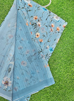 Load image into Gallery viewer, Latest Beautiful Digital Print Floral Georgette Saree