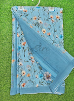 Load image into Gallery viewer, Latest Beautiful Digital Print Floral Georgette Saree