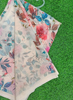 Load image into Gallery viewer, Trendy Floral Digital Print Georgette Saree