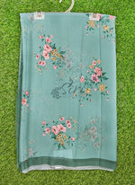 Load image into Gallery viewer, Trendy Floral Digital Print Georgette Saree