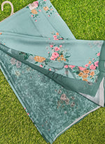Load image into Gallery viewer, Trendy Floral Digital Print Georgette Saree