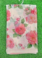Load image into Gallery viewer, Trendy Floral Digital Print Georgette Saree