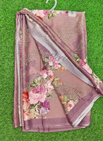 Load image into Gallery viewer, Trendy Floral Digital Print Crepe Georgette Saree