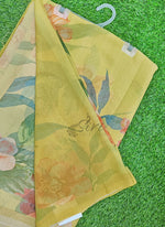 Load image into Gallery viewer, Latest Beautiful Digital Print Floral Georgette Saree