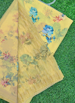 Load image into Gallery viewer, Latest Beautiful Digital Print Floral Georgette Saree