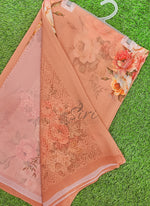 Load image into Gallery viewer, Latest Beautiful Digital Print Floral Georgette Saree