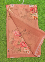 Load image into Gallery viewer, Latest Beautiful Digital Print Floral Georgette Saree