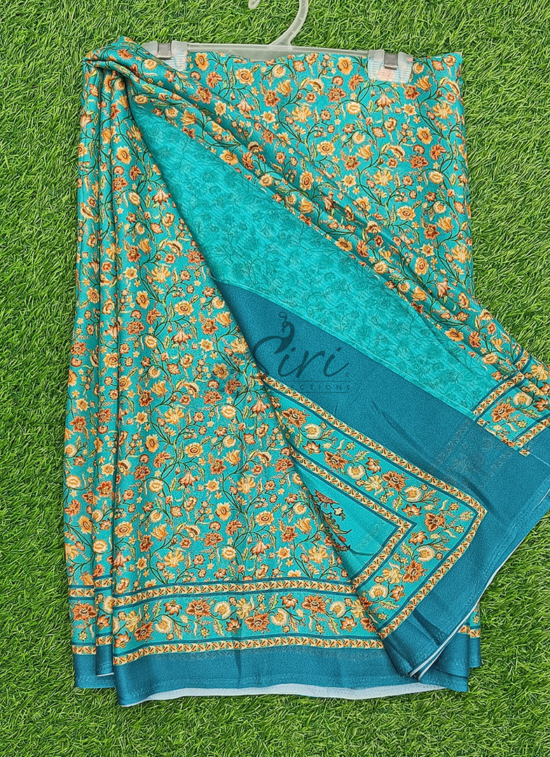 Latest Beautiful Premium Digital Print Crepe Georgette Saree