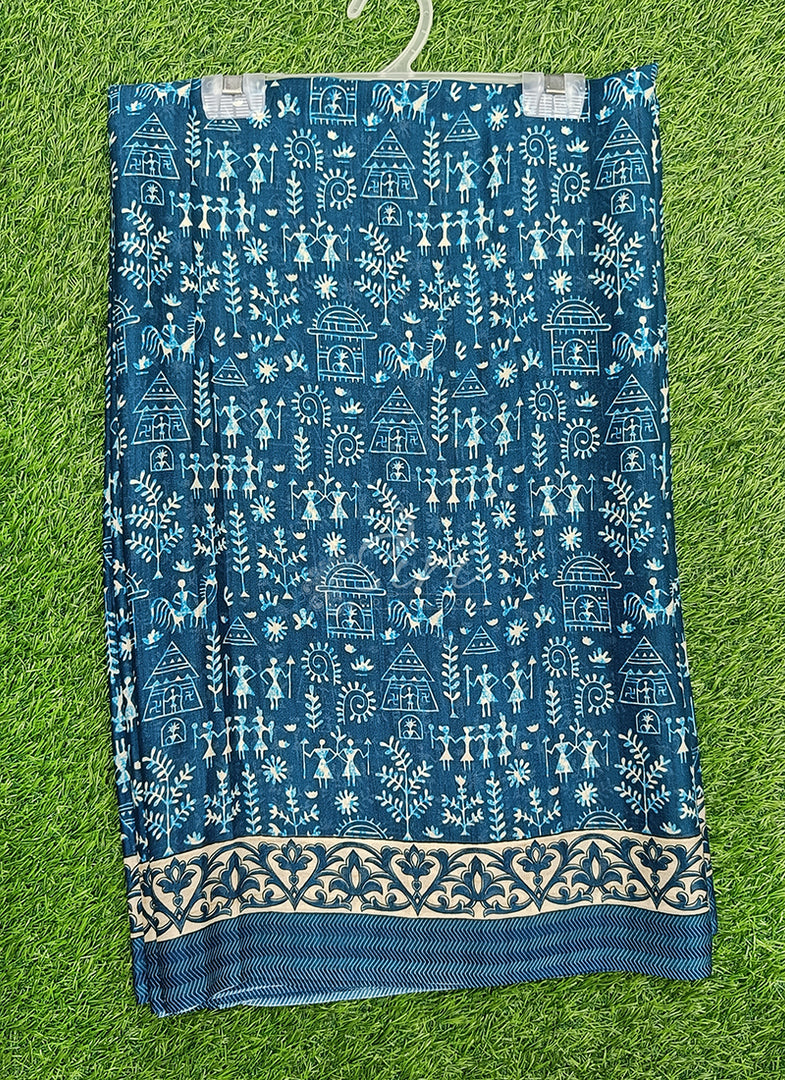 Latest Beautiful Premium Digital Print Crepe Georgette Saree