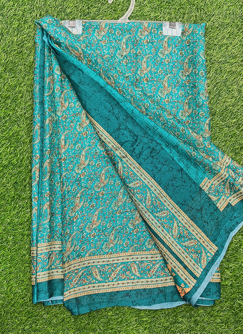 Latest Beautiful Premium Digital Print Crepe Georgette Saree