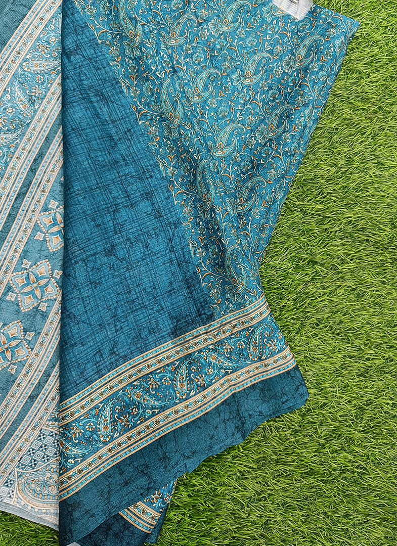 Latest Beautiful Premium Digital Print Crepe Georgette Saree