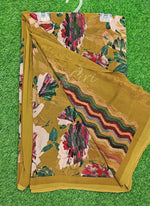 Load image into Gallery viewer, Latest Beautiful Digital Print Floral Georgette Saree