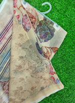 Load image into Gallery viewer, Latest Beautiful Digital Print Floral Georgette Saree