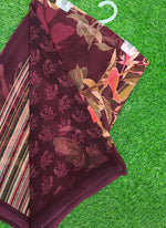 Load image into Gallery viewer, Latest Beautiful Digital Print Floral Georgette Saree