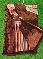 Load image into Gallery viewer, Latest Beautiful Digital Print Floral Georgette Saree