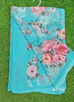 Load image into Gallery viewer, Lovely Premium Digital Print Floral Georgette Saree