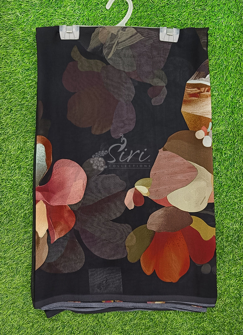 Lovely Soft Digital Print Georgette Saree