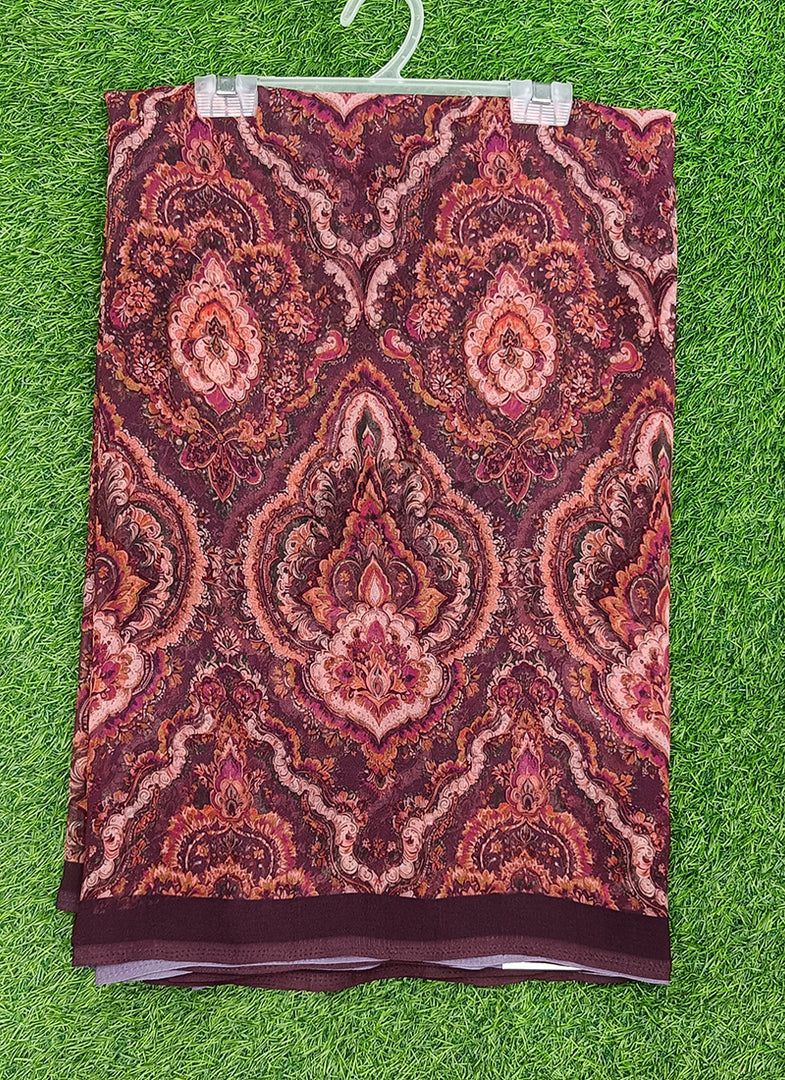 Lovely Digital Print Georgette Saree