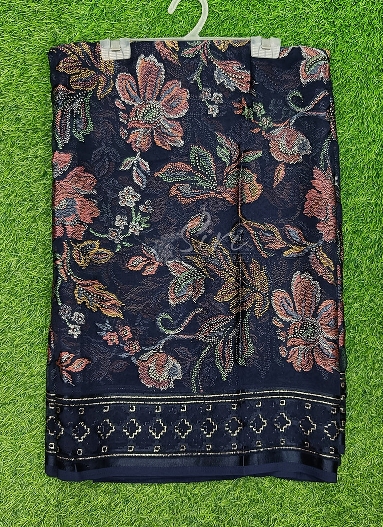 Lovely Printed Brasso Georgette Saree