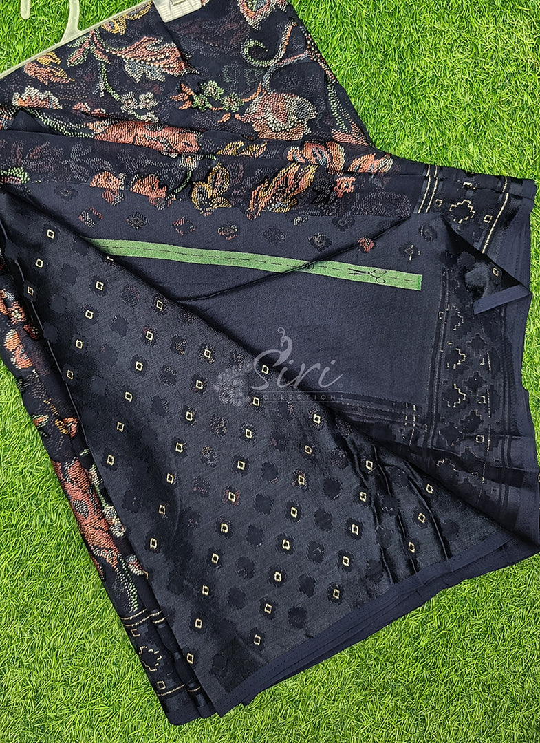 Lovely Printed Brasso Georgette Saree