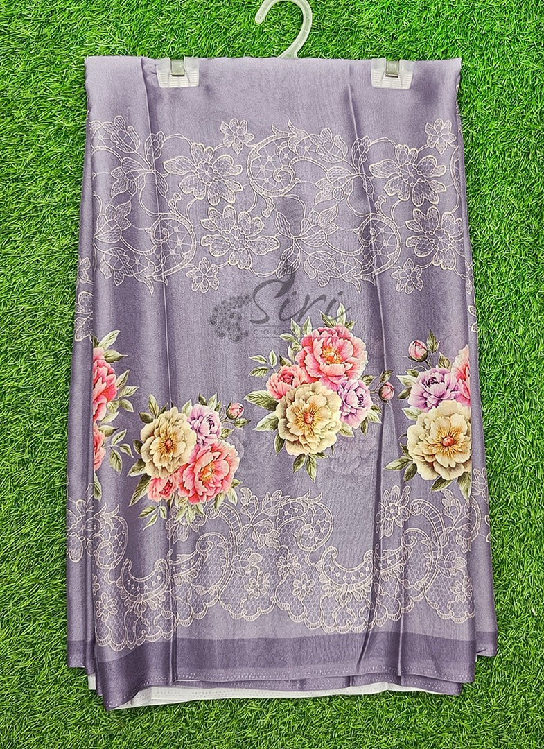 Latest Beautiful Premium Digital Print Crepe Georgette Saree