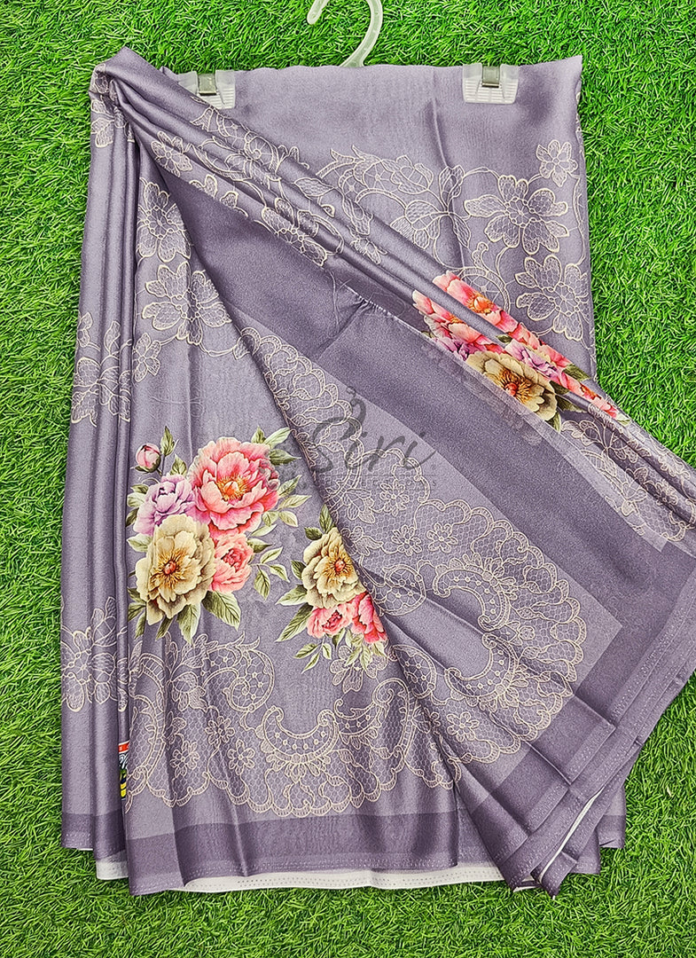 Latest Beautiful Premium Digital Print Crepe Georgette Saree