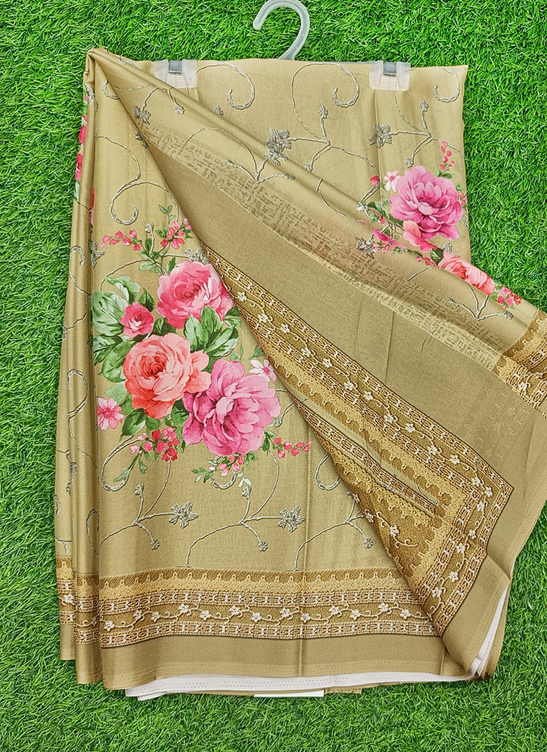 Latest Beautiful Premium Digital Print Crepe Georgette Saree