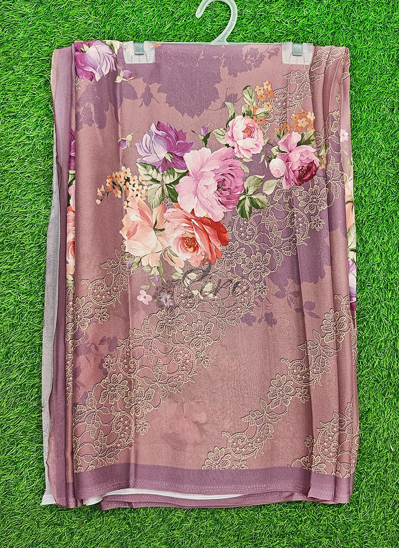 Latest Beautiful Premium Digital Print Crepe Georgette Saree
