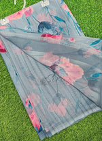 Load image into Gallery viewer, Siri Collections Beautiful Digital Print Floral Georgette Saree