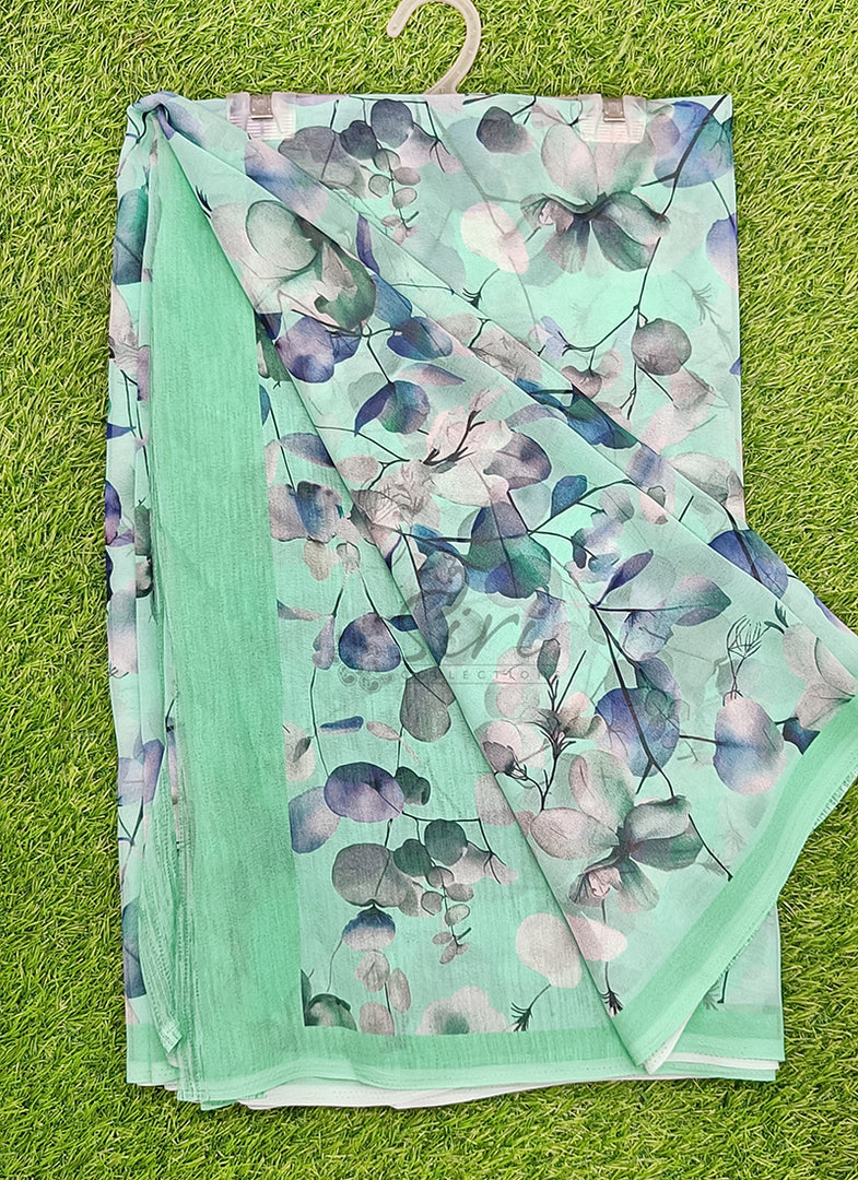Siri Collections Beautiful Digital Print Georgette Saree