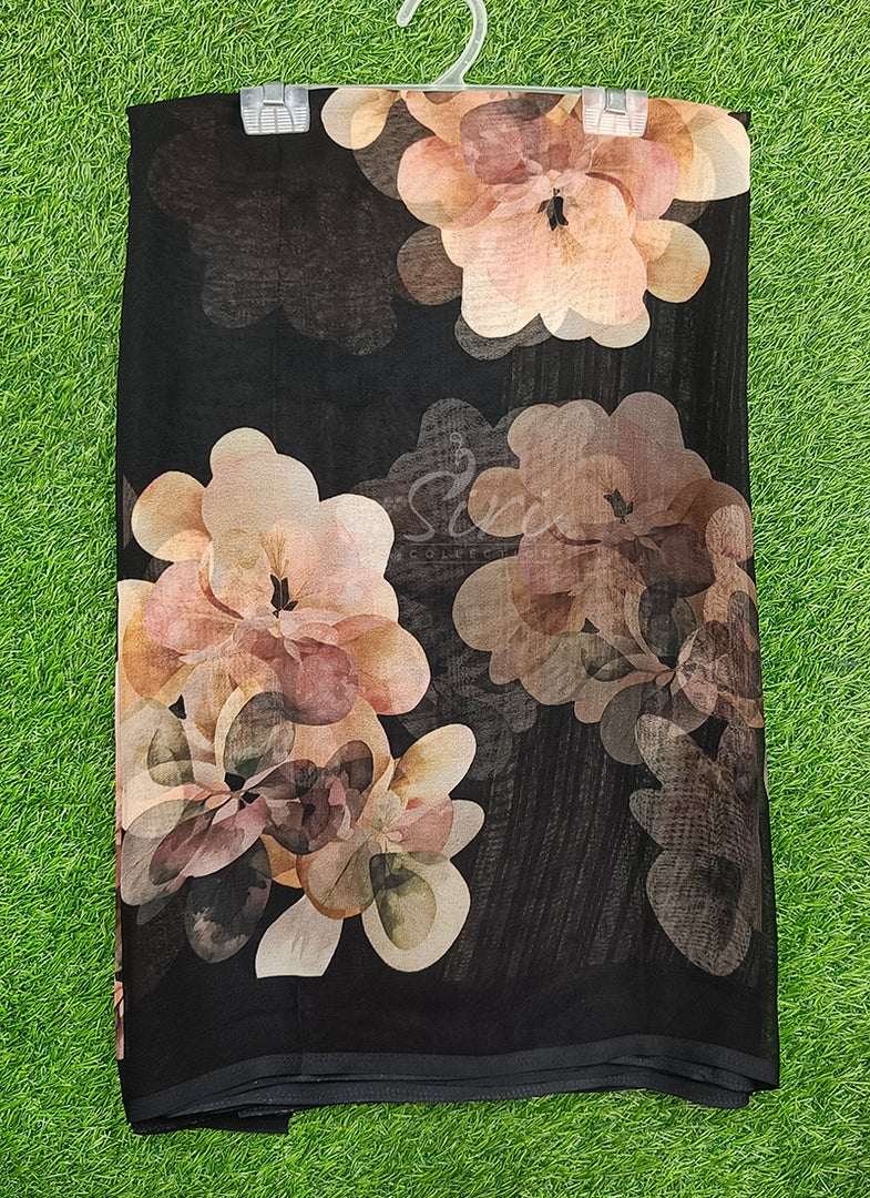 Siri Collections Beautiful Digital Print Georgette Saree