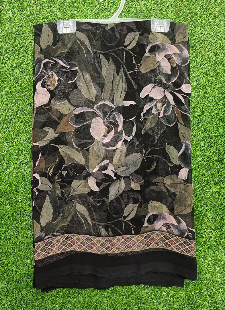 Siri Collections Beautiful Digital Print Georgette Saree