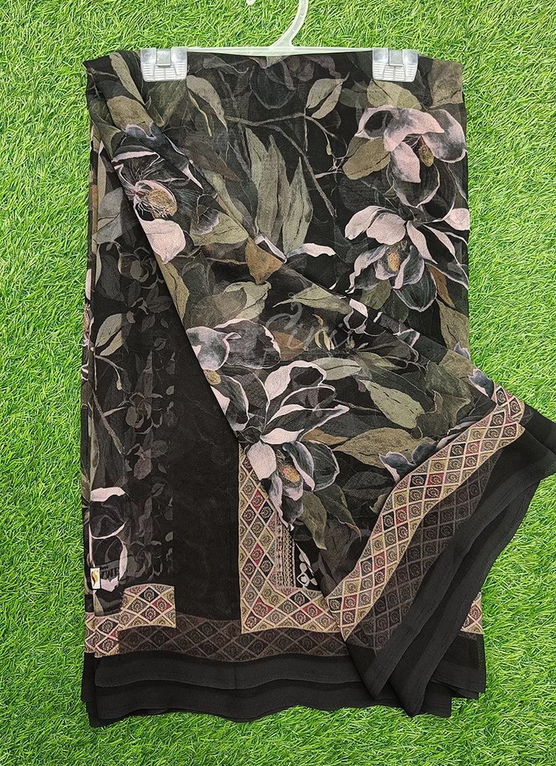 Siri Collections Beautiful Digital Print Georgette Saree