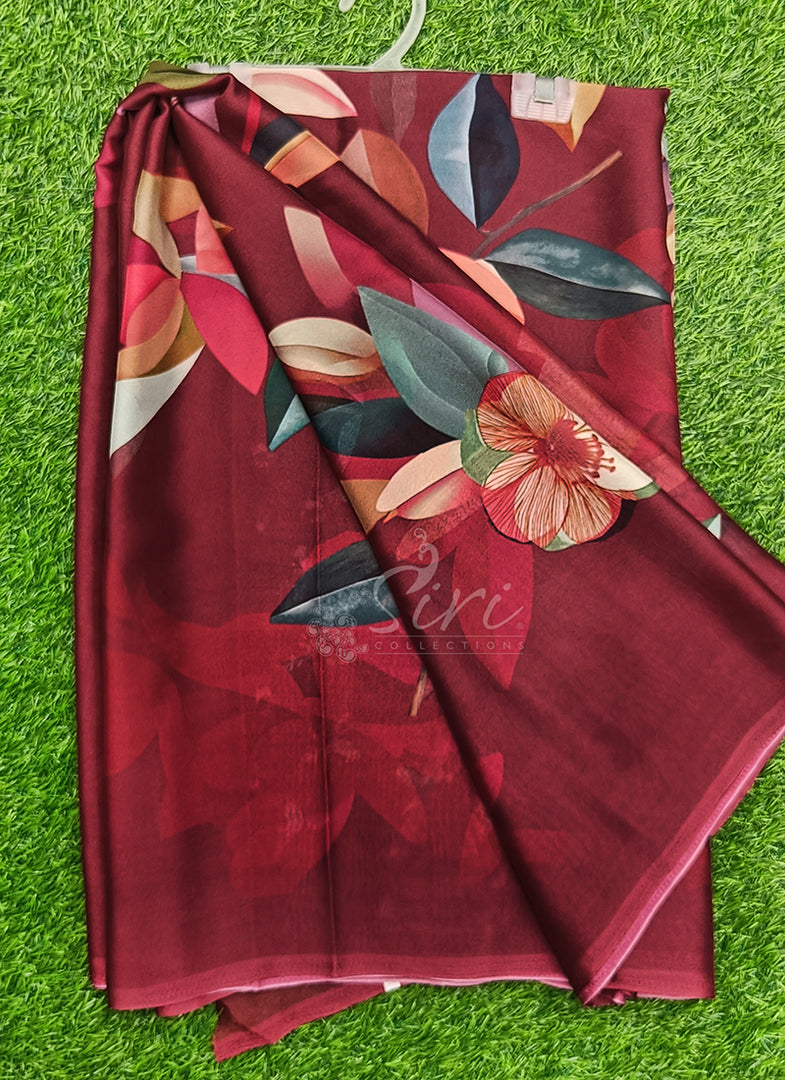 Siri Collections Beautiful Digital Print Georgette Saree
