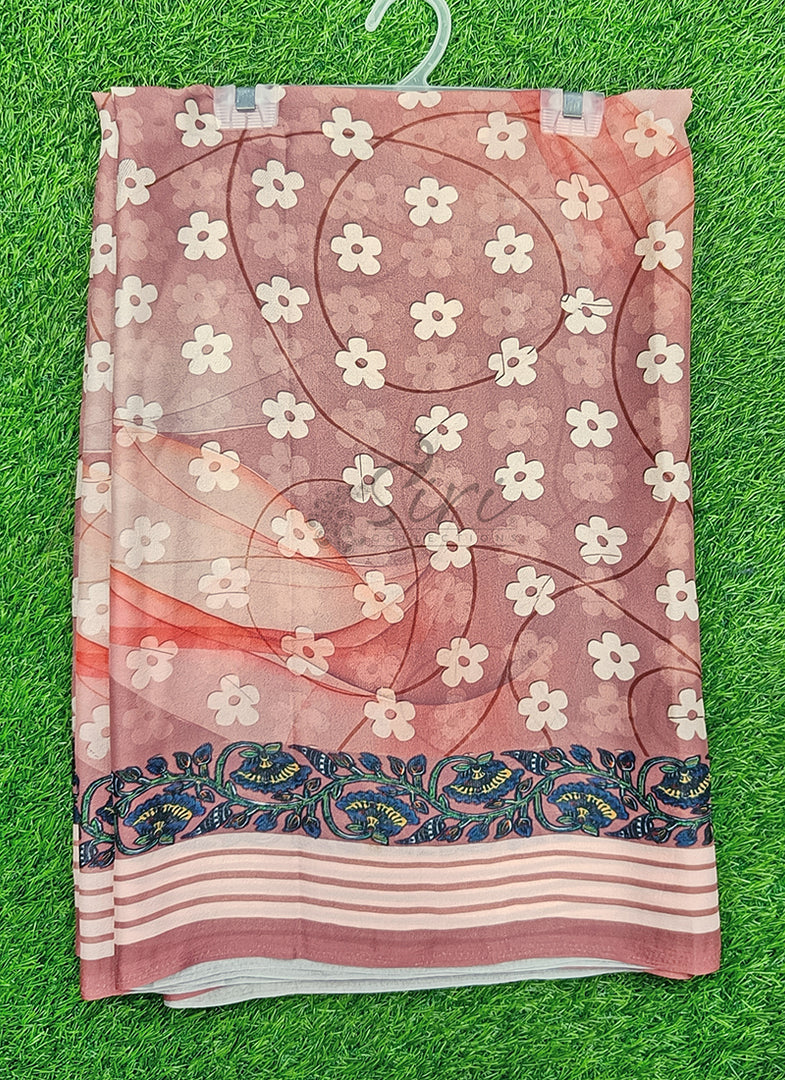 Siri Collections Beautiful Digital Print Georgette Saree