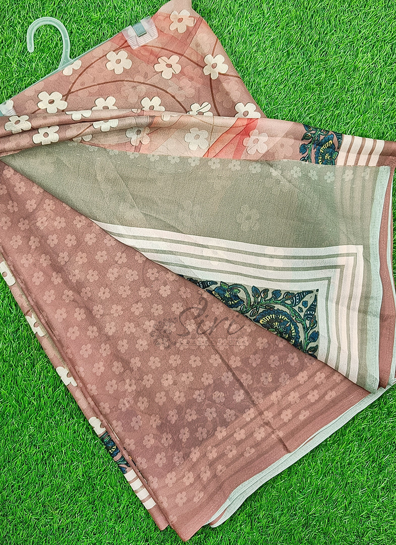 Siri Collections Beautiful Digital Print Georgette Saree