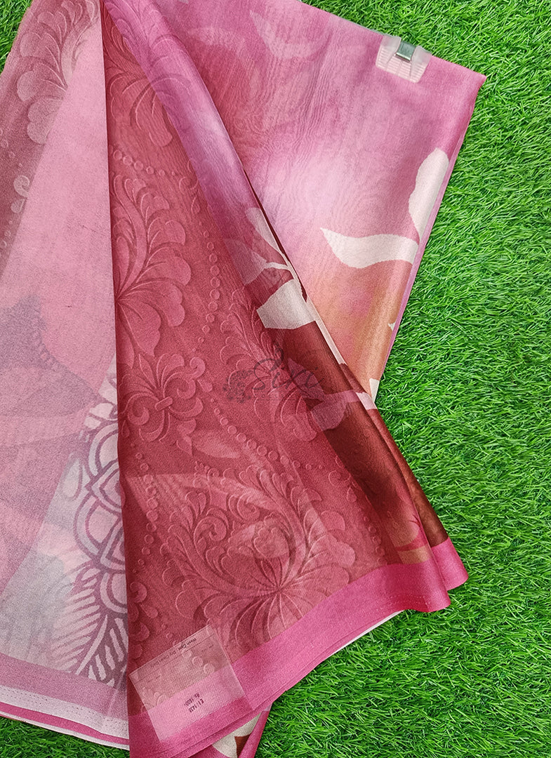 Siri Collections Latest Digital Print Crepe Georgette Saree